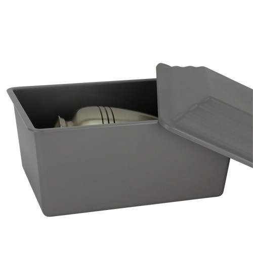 Basic Urn Vault | Gray Urn Vault for Human Ashes