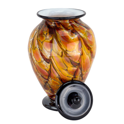 Brillante Hand Blown Glass Urn for Ashes