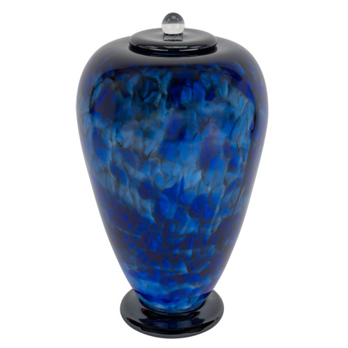 Bluefire Hand Blown Glass Urn Glass Urns