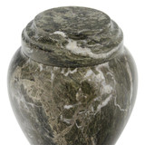 Empire Green Marble Extra Small Urn - Close Up Detail Shown