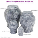 Wave Gray Marble Collection - Pieces Sold Separately