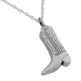 Boot Pendant and Necklace for Ashes