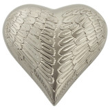 Angel Wings Pewter Heart Keepsake Urn