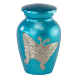 Classic Butterfly Keepsake Urn in Blue