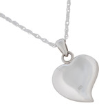 Heart with Onyx Stone Pendant - Back View Shown