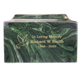 Verde Classic Cultured Marble Urn - Engraving Option