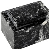 Ebony Classic Cultured Marble Urn - Top View Ebony Classic Cultured Marble Urn - Top View