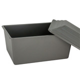 Basic Urn Vault - Gray with Lid Off