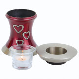 Loving Hearts Tealight Urn - Opening Shown