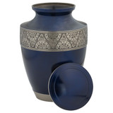 Regent Navy Blue Urn - Shown with Lid Off