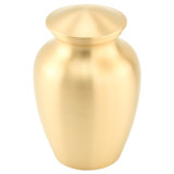 Simple Gold Cremation Urn Extra Small
