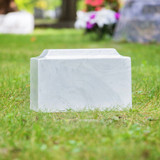 Carrera Classic Cultured Marble Urn by MacKenzie Vault