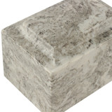 Close Up - Cashmere Gray Cultured Marble Urn for Ashes