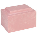 Pink Cultured Marble Urn for Ashes