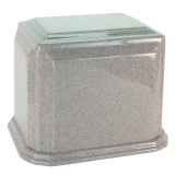 Arch Cultured Marble Urn for Two - Misty Gray