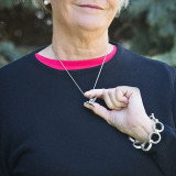 Hummingbird Cremation Jewelry Pendant - Product Size