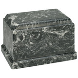 Ebony Cultured Marble Urn with Optional Plate