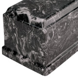Close Up - Ebony Cultured Marble Urn Vault