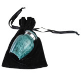 Aqua Harbor Keepsake Urn- Shown with Urn Bag
