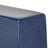 Indigo Cultured Marble Urn - Close Up