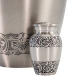 Elegant Pewter Keepsake Urn