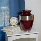 Adria Burgundy Cremation Urn