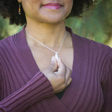 Two-Sided Leaf Pendant and Necklace for Ashes size