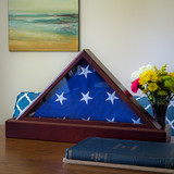 Flag Case & Pedestal Urn (Cherry)