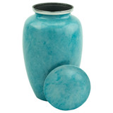 Caribbean Harbor Cremation Urn - Shown with Lid Off