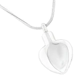 Always in My Heart Cremation Jewelry - Back Side Shown