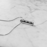 Cylinder Paw Print Cremation Jewelry