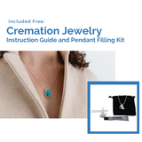 Paw Print Heart Cremation Jewelry