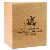 Arden Alder Extra Large Cremation Urn - Sample Direct Engraving
