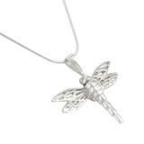 Dragonfly Cremation Jewelry Pendant for Ashes - Reverse Side