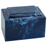 Navy Classic Cultured Marble Urn