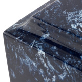 Navy Classic Cultured Marble Urn - Detail View