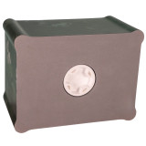 Claremont Cultured Marble Cremation Urn - Dark Green Bottom Opening