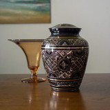 Black Elegance Brass Urn