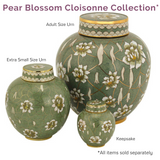 Pear Blossom Cloisonne Urn Collection - Pieces Sold Separately