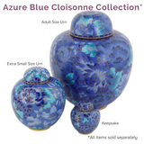 Azure Blue Cloisonne Urn Collection - Pieces Sold Separately