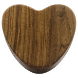 Devoted Heart Walnut Keepsake Urn Box