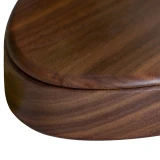 Devoted Heart Walnut Keepsake Urn Box - Close Up