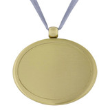 Cremation Urn Pendant in Brushed Gold