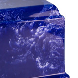 Cobalt Olympus Cultured Marble Urn Close Up