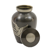 American Pride Keepsake Urn for Ashes - Shown with Lid Off