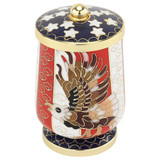 Patriotic Eagle Cloisonne Keepsake Urn