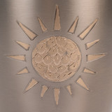 Embossed Sun Cremation Urn - Close Up Shown