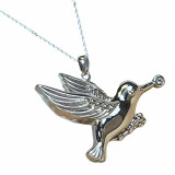 Hummingbird Gemstone Cremation Jewelry
