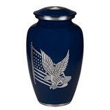 American Pride Brass Urn - Navy