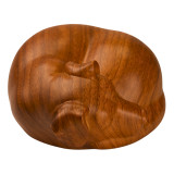 Sleeping Dog Pet Urn - Side View